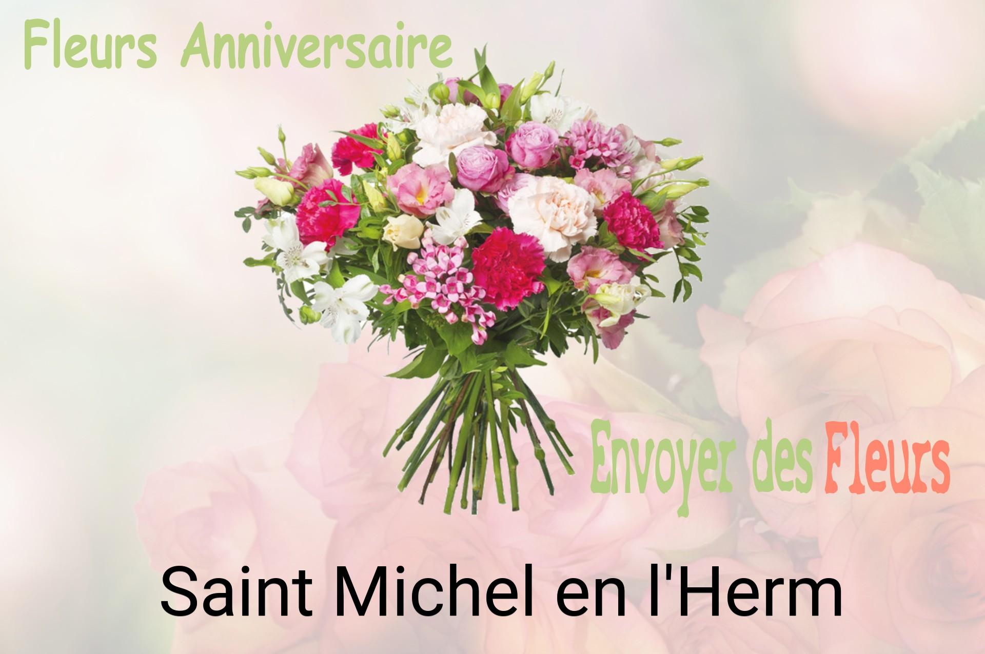 Bouquet de fleurs d’anniversaire livré à Saint-Michel-en-l'Herm